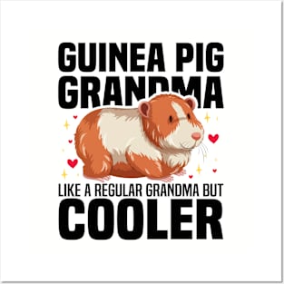 Guinea Pig Grandma like a regular Grandma but cooler Posters and Art